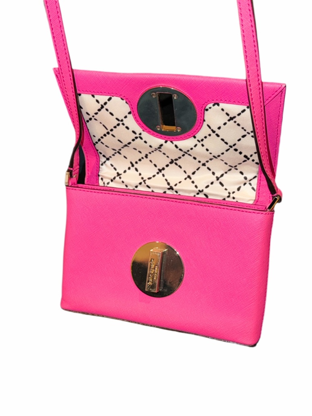 Kate Spade Hot Pink Mini Crossbody bag with flawless long strap - one flaw🩷 - Picture 13 of 16